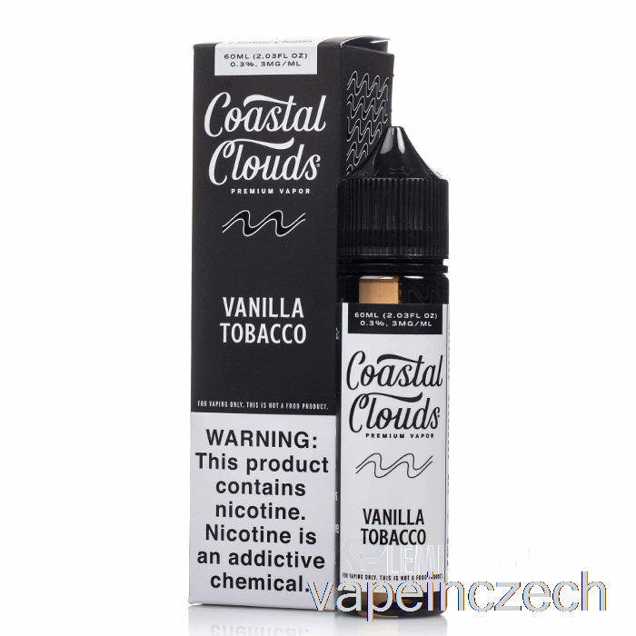 Vanilkový Tabák - Pobřežní Mraky - 60ml 6mg Vape Bez Nikotinu